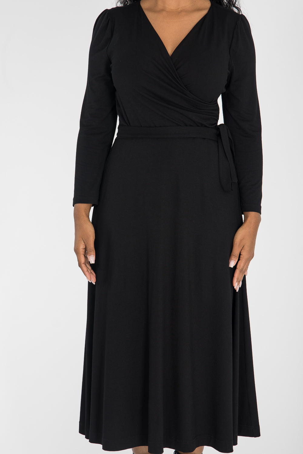 Ready to go midi jersey dress - Black