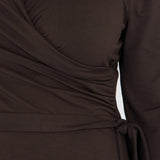 Ready to go midi jersey dress - Chocolate Brown