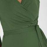 Ready to go midi jersey dress - Forrest Green