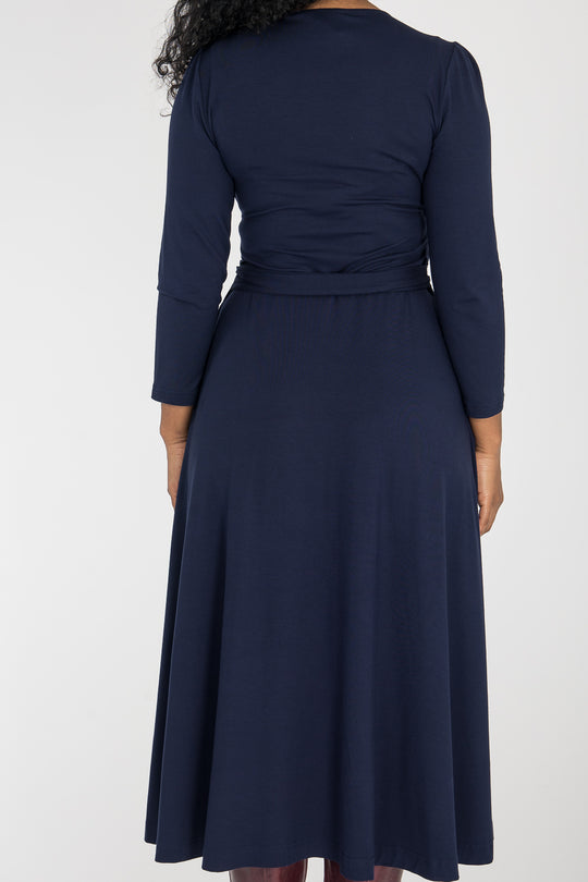 Ready to go midi jersey dress - Navy Blue