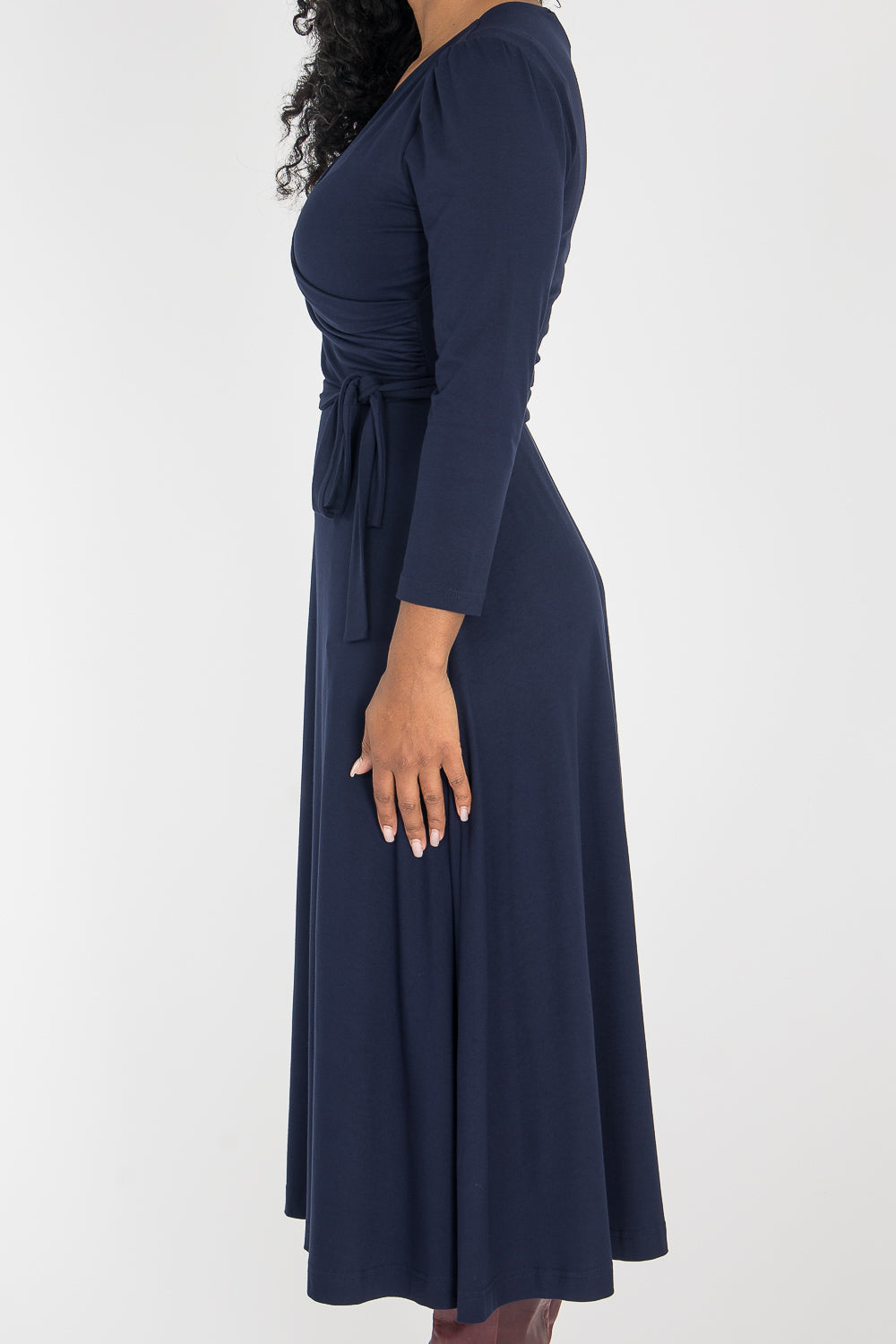 Ready to go midi jersey dress - Navy Blue