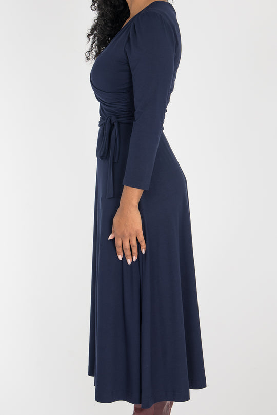 Ready to go midi jersey dress - Navy Blue