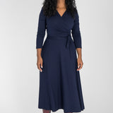 Ready to go midi jersey dress - Navy Blue