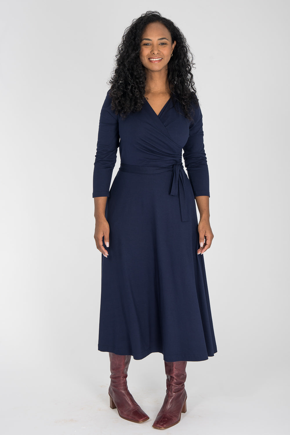Ready to go midi jersey dress - Navy Blue