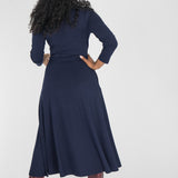 Ready to go midi jersey dress - Navy Blue