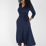 Ready to go midi jersey dress - Navy Blue
