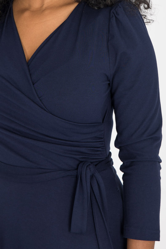 Ready to go midi jersey dress - Navy Blue