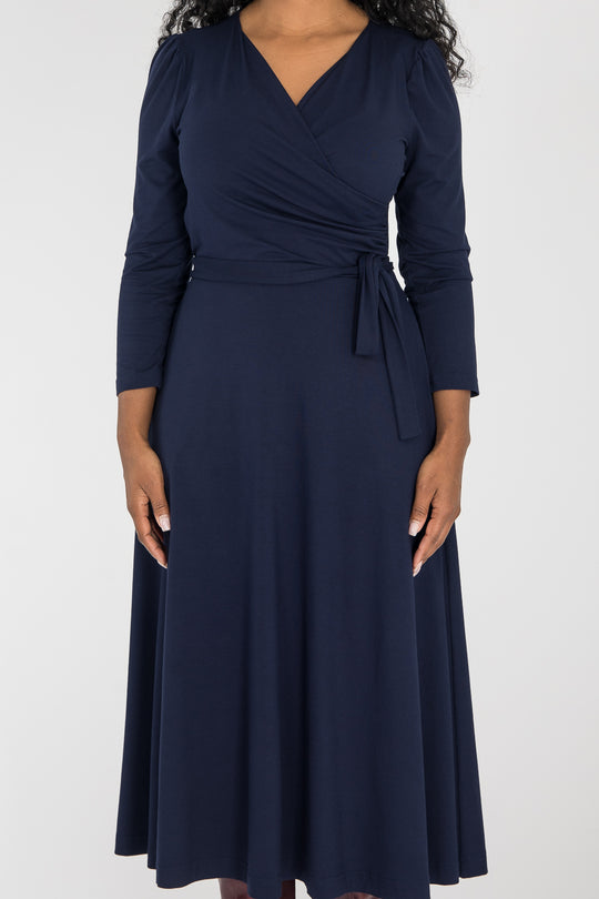 Ready to go midi jersey dress - Navy Blue