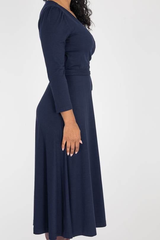 Ready to go midi jersey dress - Navy Blue
