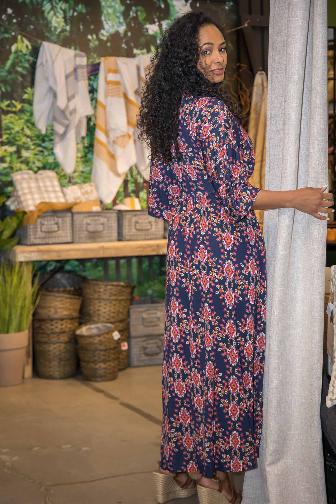 To wear everywhere maxi jersey dress - Navy