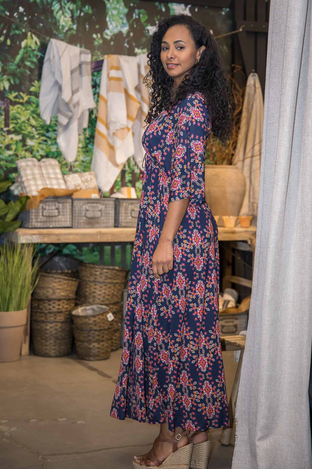 To wear everywhere maxi jersey dress - Navy