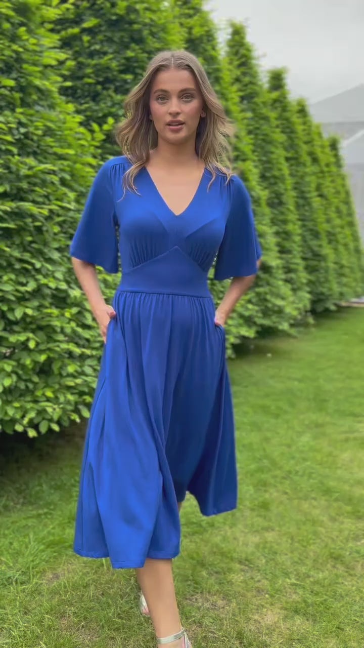Nina jersey dress - Cobolt Blue
